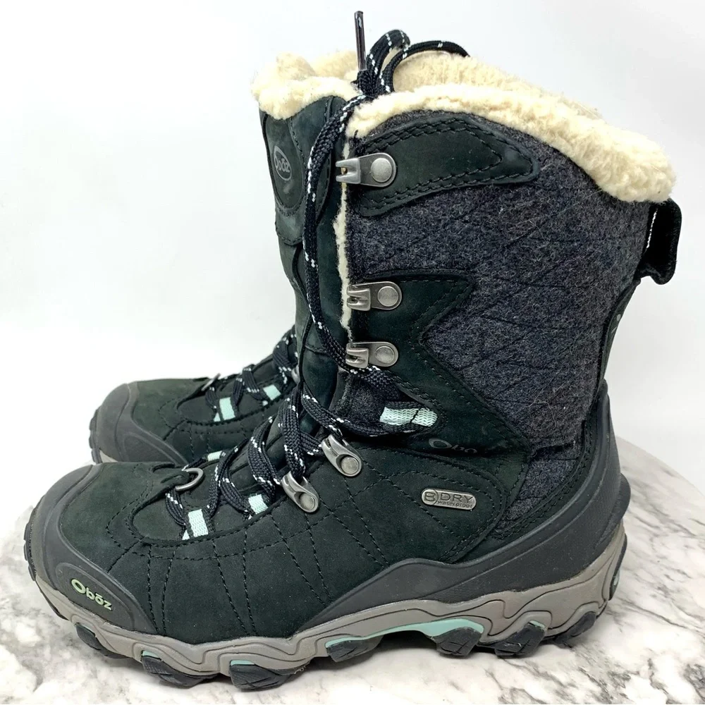 Oboz Bridger 9" Insulated Winter Waterproof Hiking Boots 6/36 Activewear Outdoor - Picture 3 of 16